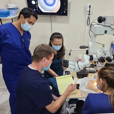 Eye surgeons and medical personnel for ACE Global